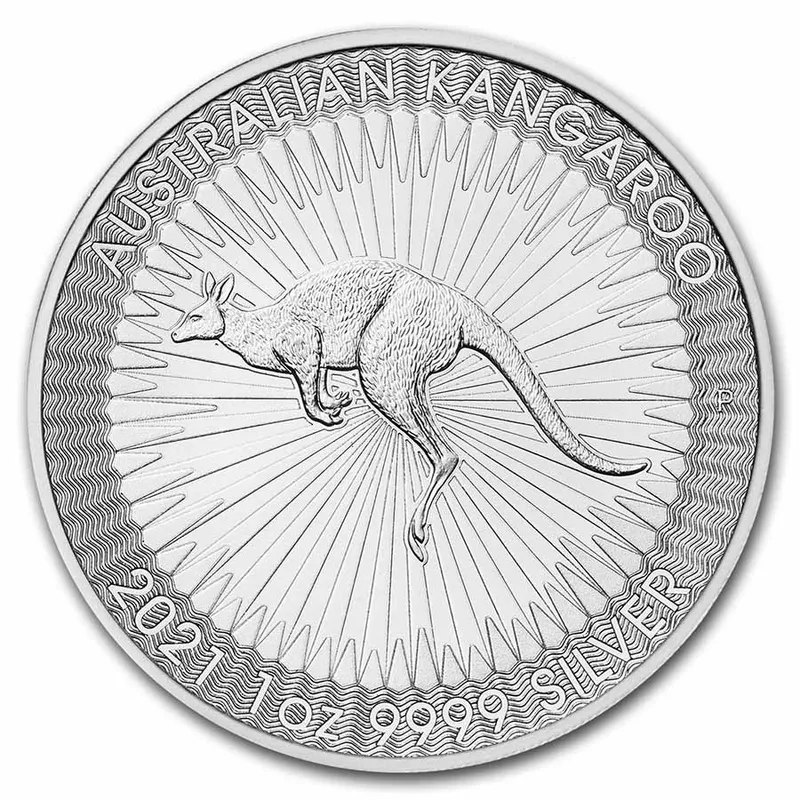 2021 AU 1 oz Australian Gold Kangaroo Coin Brilliant Uncirculated in Capsule with Certificate of Authenticity by CoinFolio $100 BU 