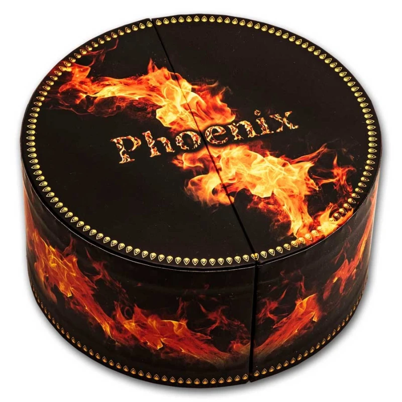 Samoa: silver coin Phoenix 2025 colored gilded 2 oz Collectible coins