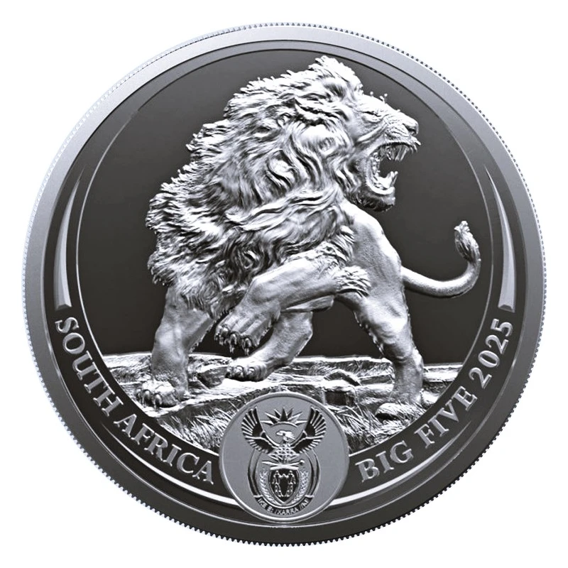 Jihoafrická republika: stříbrná mince Lion 2025 1 oz Sběratelské mince
