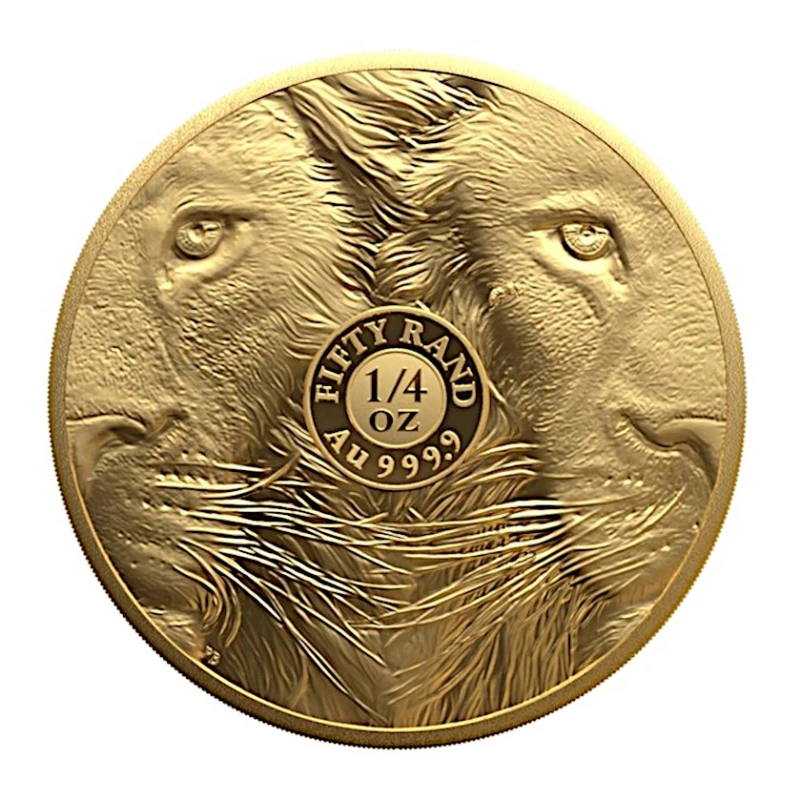Jihoafrická republika: zlatá mince Lion 2025 Proof 1/4 oz Sběratelské mince