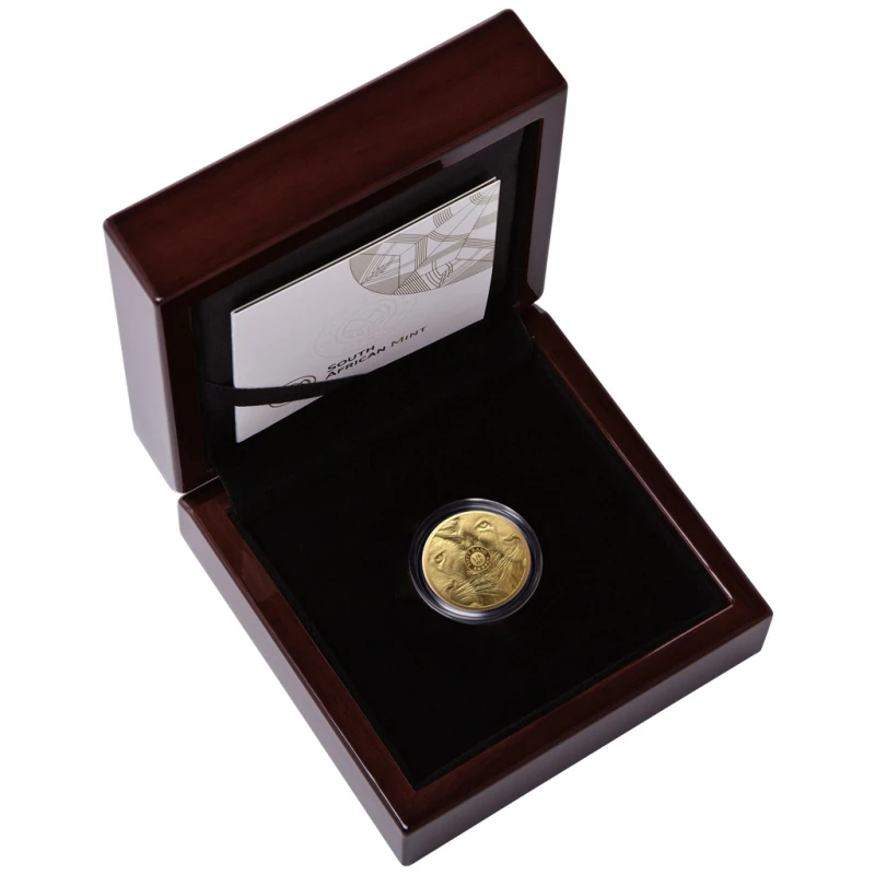 Jihoafrická republika: zlatá mince Lion 2025 Proof 1/4 oz Sběratelské mince