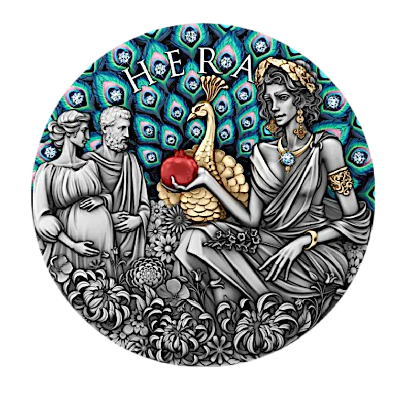 Niue: stříbrná mince Hera 2025 2 oz Sběratelské mince