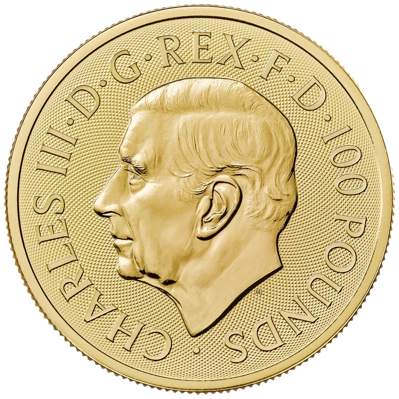 UK: gold coin St. George and the Dragon 2025 1 oz Investment coins