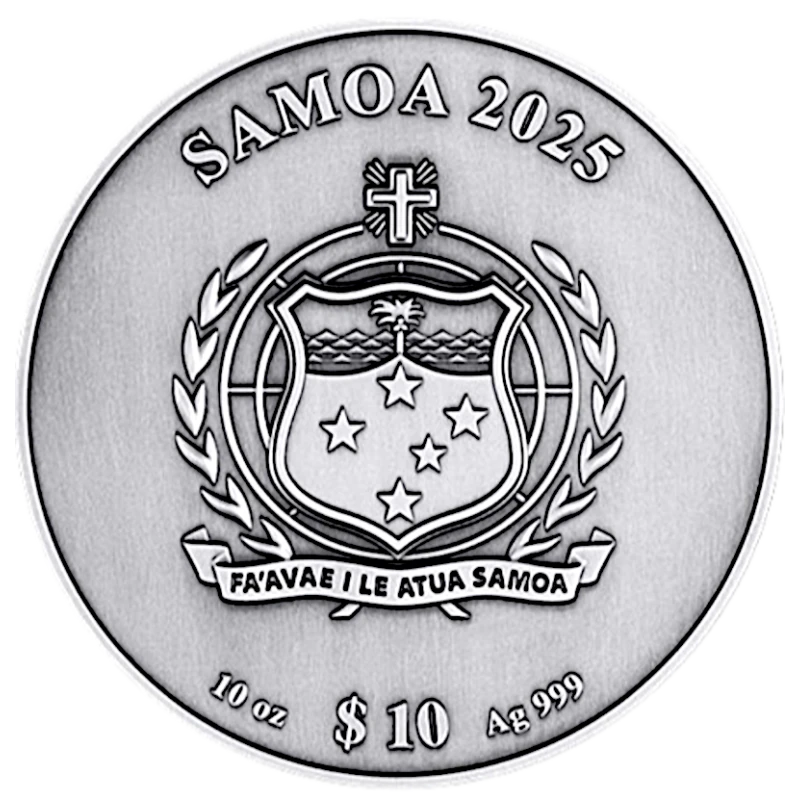 Samoa: stříbrná mince Monopoly 2025 10 oz Sběratelské mince