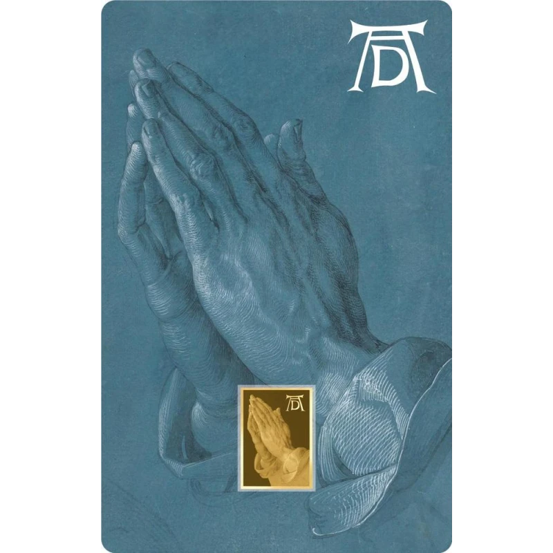 Čad: zlatá mince Modlící se ruce 1/1000 oz Sběratelské mince