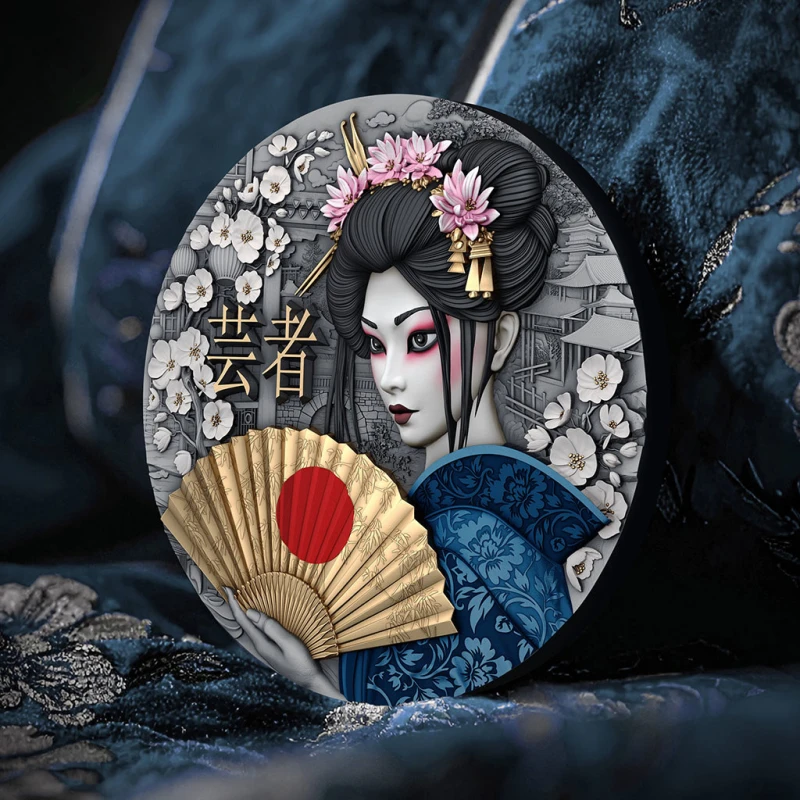 Niue: stříbrná mince Gejša 2025 2 unce Sběratelské mince