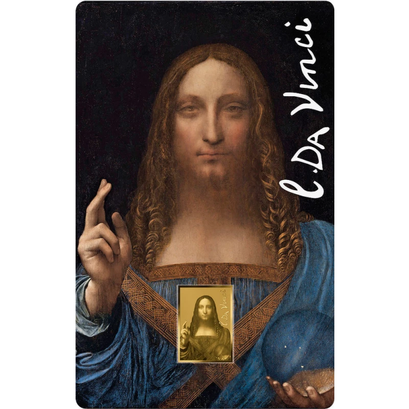 Čad: zlatá mince Salvator Mundi 1/1000 oz Sběratelské mince