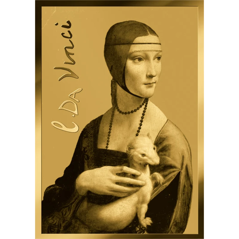 Čad: zlatá mince Makové pole u Argenteuil 1/1000 oz Sběratelské mince