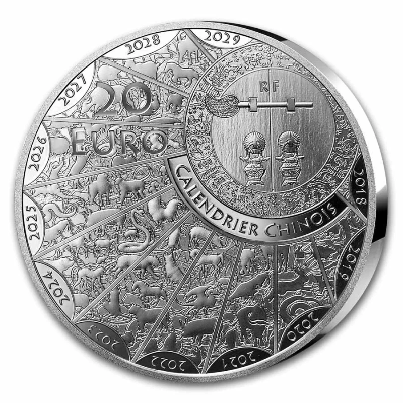 Francie: stříbrná mince Rok koně 2026 Proof 1 unce Sběratelské mince