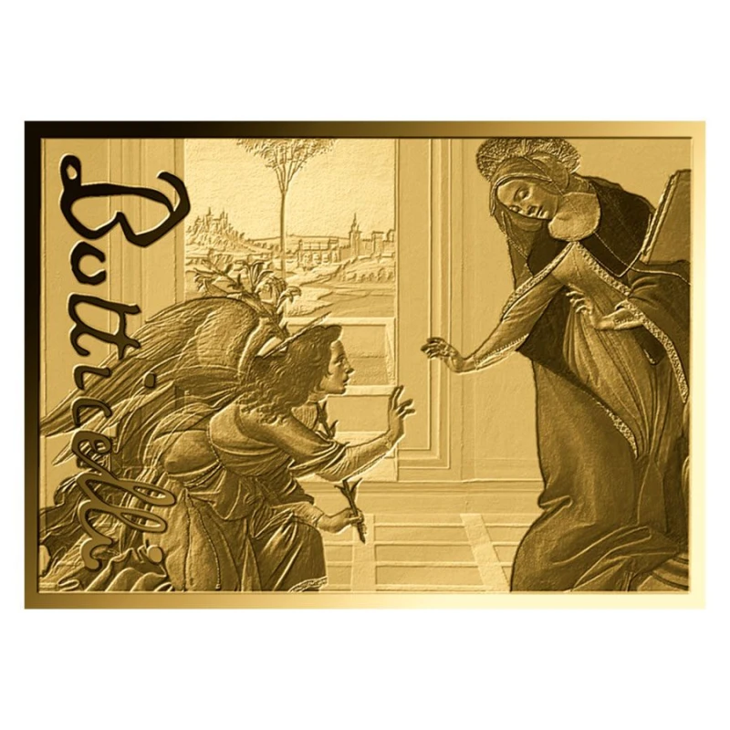 Čad: zlatá mince Zvěstování z Cestella 1/1000 oz Sběratelské mince