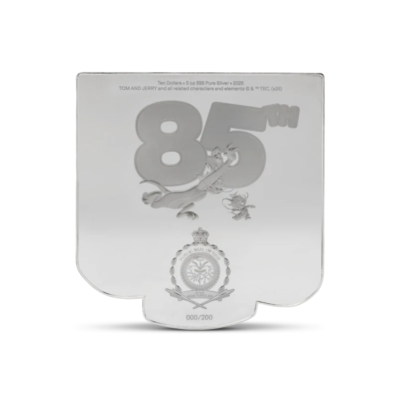 Niue: silver coin Tom and Jerry 2025 Proof colorized 5 oz Collectible coins