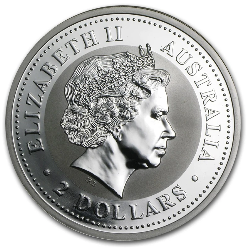 Australia: silver coin Year of the Goat 2003 2 oz Investment coins