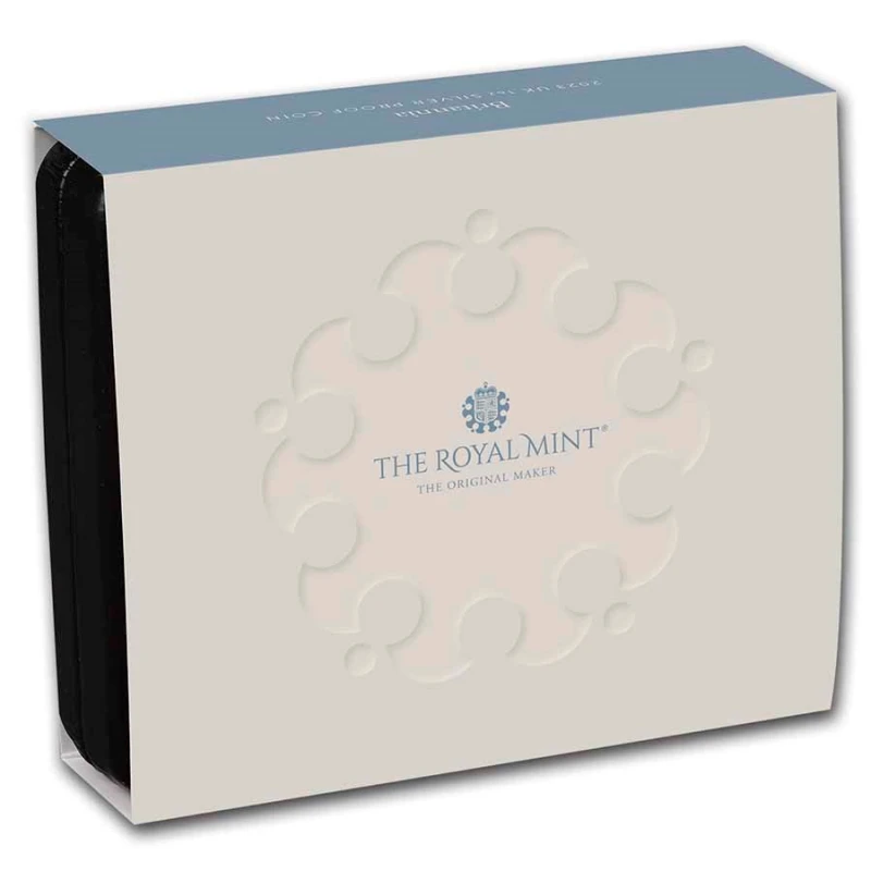 Stříbrná mince Spojeného království Britannia 2023 Proof 1 unce Sběratelské mince