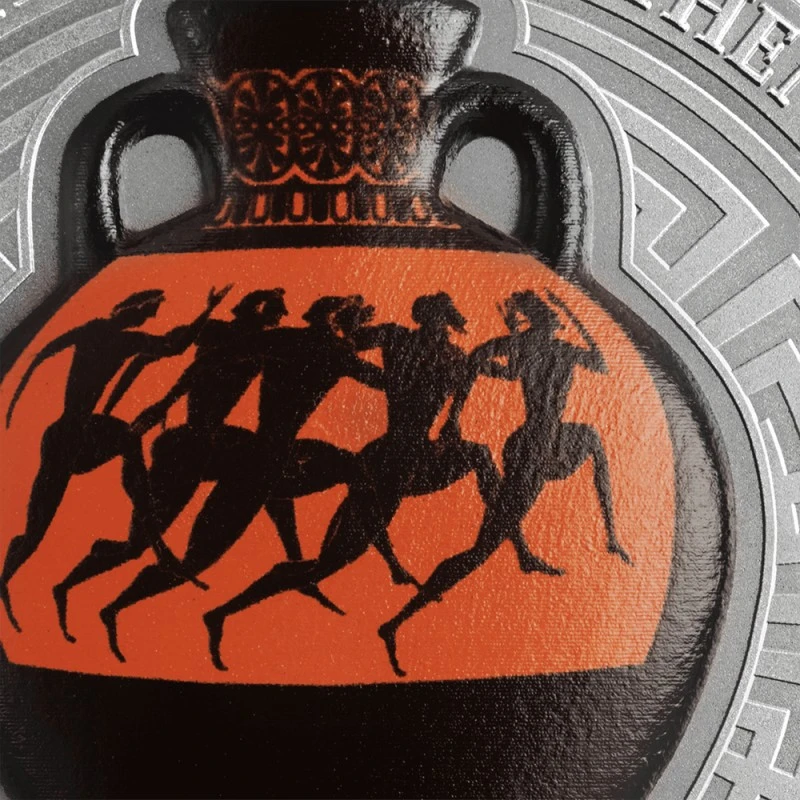 Ghana: stříbrná mince Panathénajská cena amfora 2022 2unce Sběratelské mince