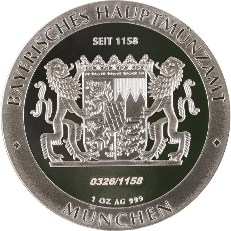 Německo: stříbrná mince Zámek Neuschwanstein 2025 Proof 1 unce Investiční mince