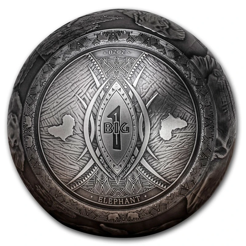 Djibouti: silver coin Elefant 2020 1000 g  Collectible coins
