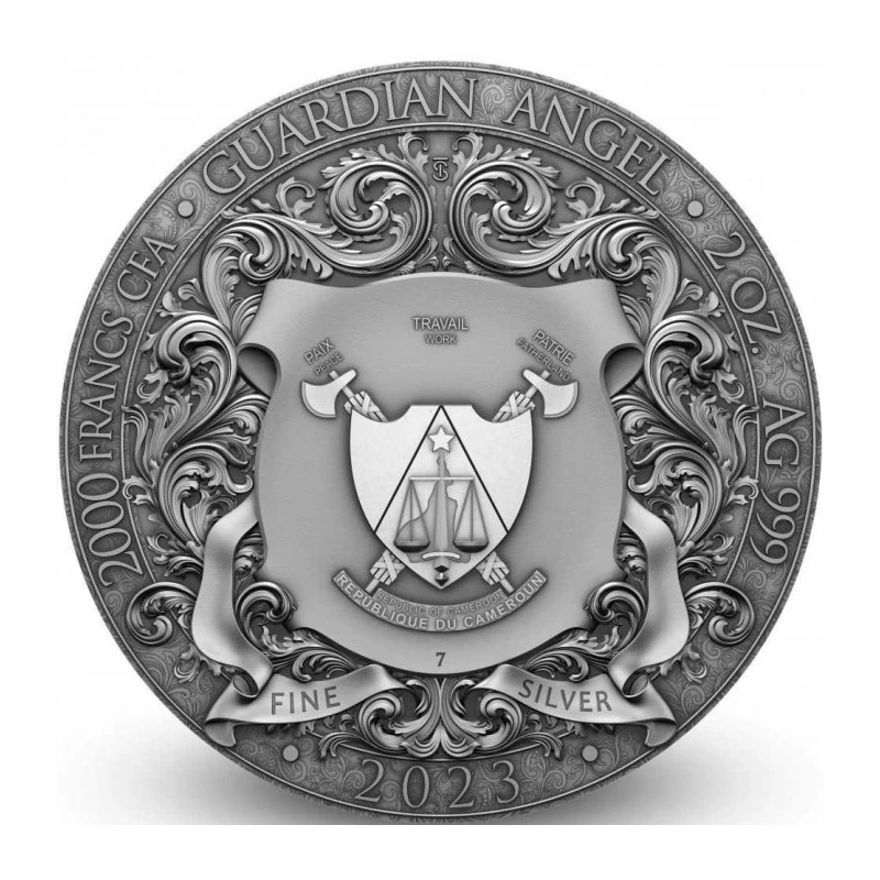 Cameroon: silver coin Guardian Angel 2023 2 oz Collectible coins