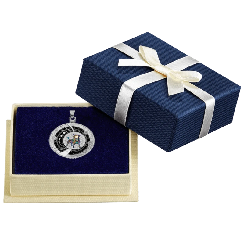 Kamerun: stříbrná mince Taurus 2025 Proof v barvě 10 g Sběratelské mince