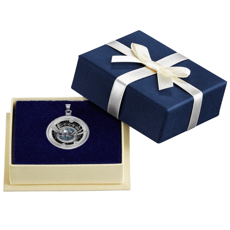 Cameroon: silver coin Aquarius 2025 Proof colored 10 g  Collectible coins