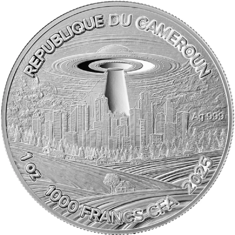 Kamerun: stříbrná mince Vincent van Gogh 2025 Proof 1 uncie Sběratelské mince