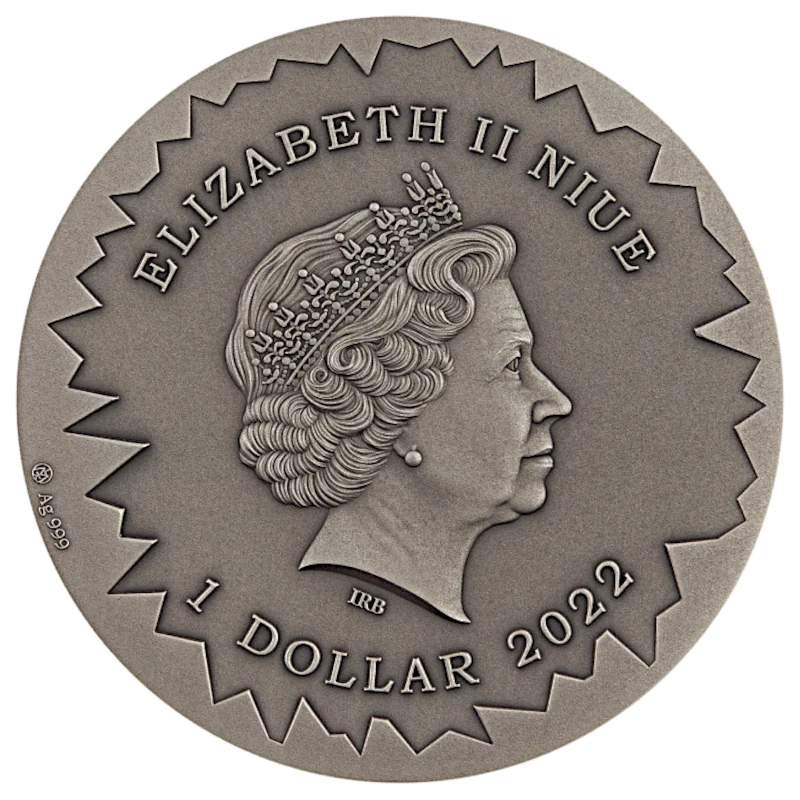Niue: stříbrná mince Sněhová královna 2022 barevná 1 unce Sběratelské mince
