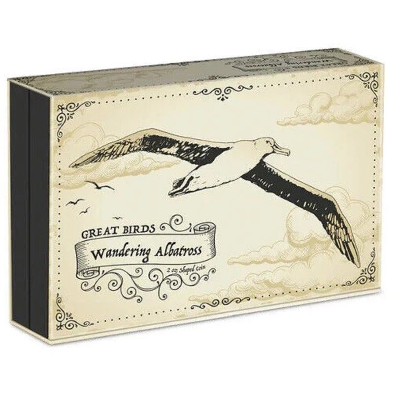 Niue: stříbrná mince Putující albatros 2023 Proof 2 unce Sběratelské mince