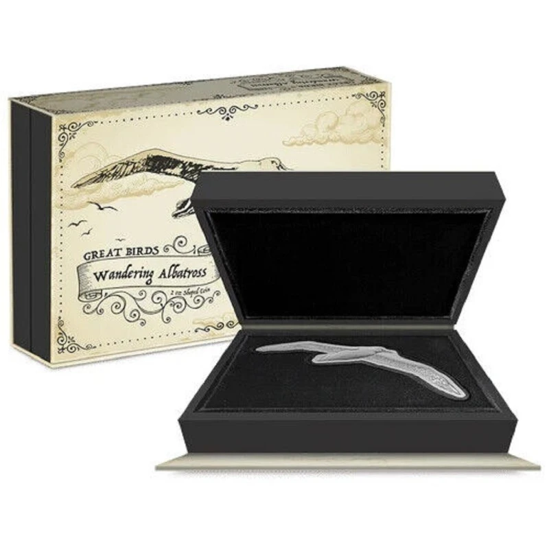 Niue: stříbrná mince Putující albatros 2023 Proof 2 unce Sběratelské mince