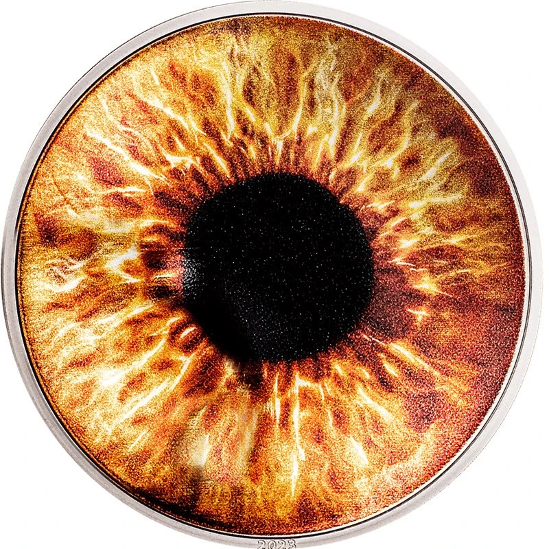 Palau: stříbrná mince Hazel Brown 2023 Proof v barvě 1 unce Sběratelské mince