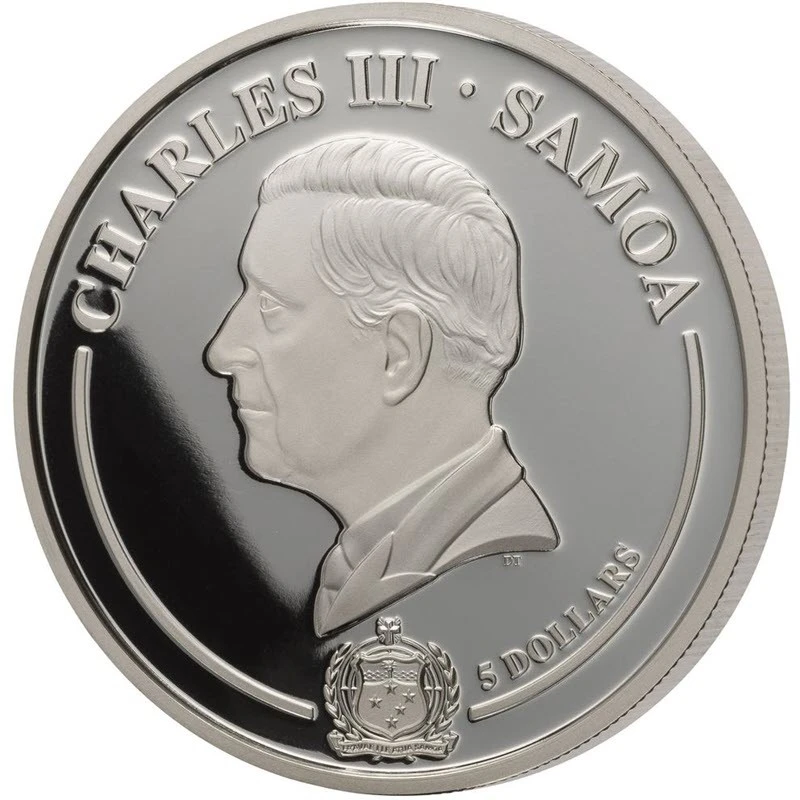 Samoa: stříbrná mince Magnolia 2025 Proof zlacená 1 unce Sběratelské mince