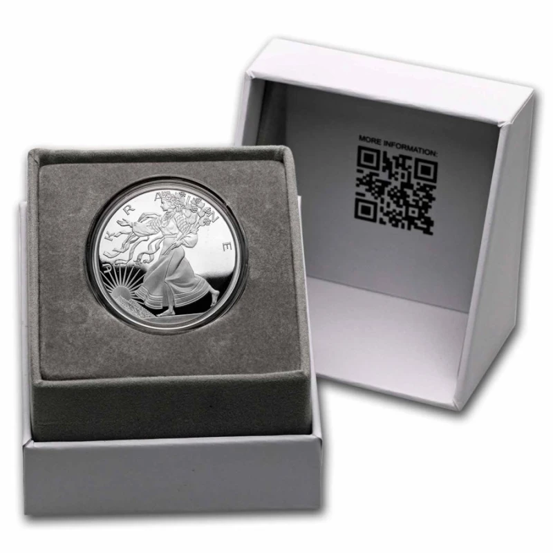 Silver Coin of United Crypto-States Liberty of Ukraine 2024 Proof 1 oz Collectible coins