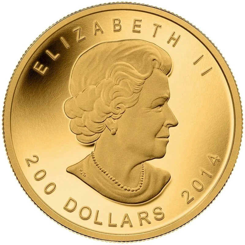 Золотая монета Канады Воющий волк 2014 Proof 1 oz Collectible coins