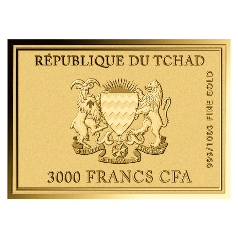 Gold Coin Chad Carl Spitzweg Butterfly Hunter 1/1000 oz  Collectible coins