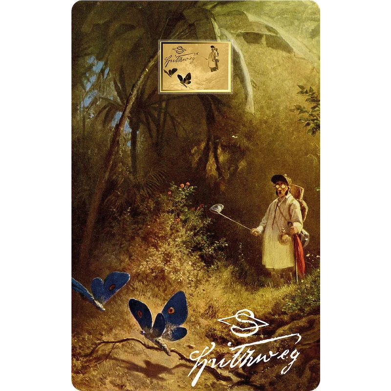 Gold Coin Chad Carl Spitzweg Butterfly Hunter 1/1000 oz  Collectible coins