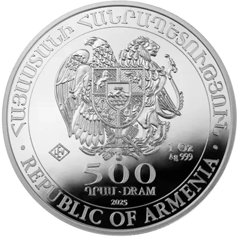 Armenia Silver Coin Noah’s Ark Happy Birthday 2025 Colored 1 oz Collectible coins
