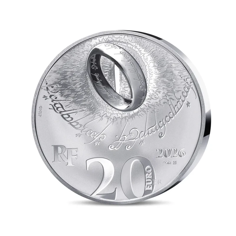 Stříbrná mince Francie Pán prstenů 2026 Proof 1 unce Sběratelské mince