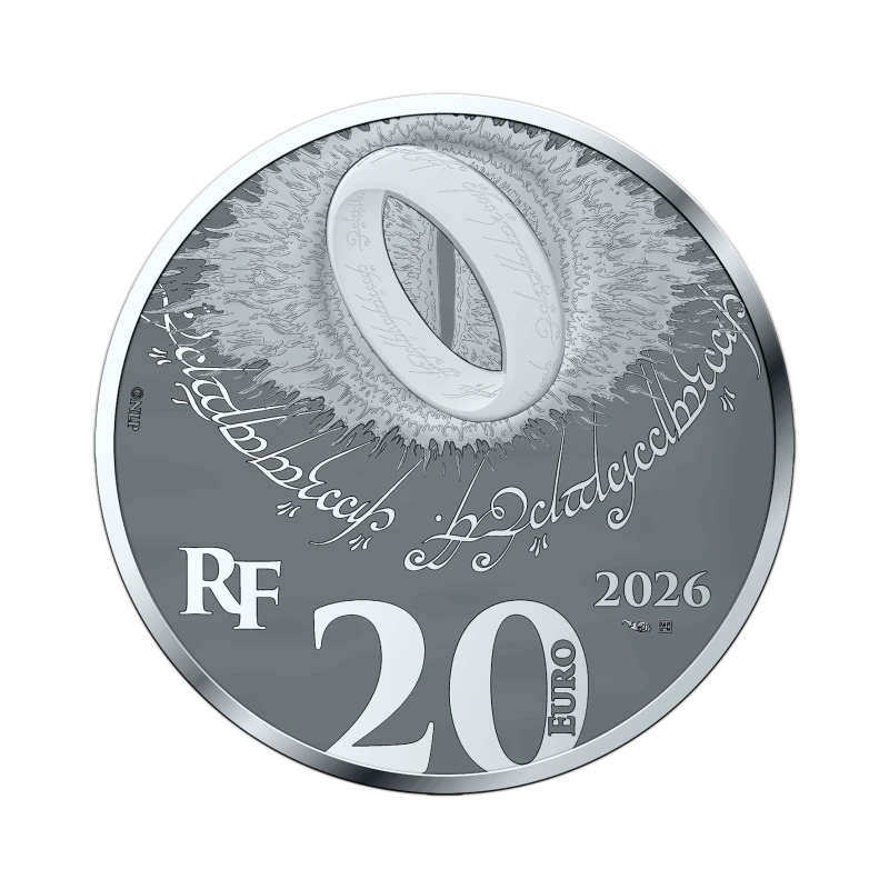 Stříbrná mince Francie Pán prstenů 2026 Proof 1 unce Sběratelské mince
