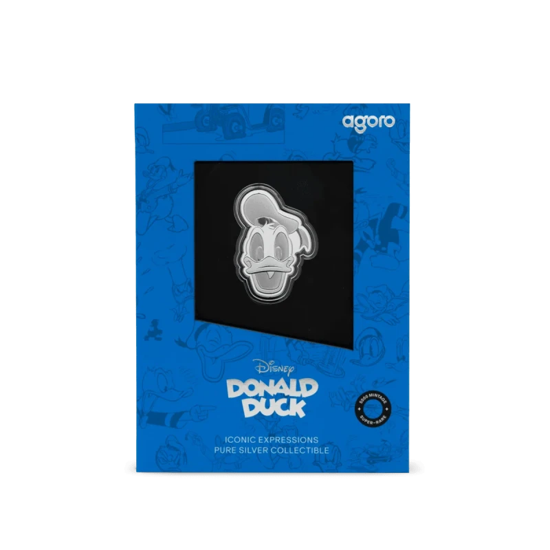 Stříbrná mince Disney Kačer Donald 2026 Proof 1/2 unce Sběratelské mince