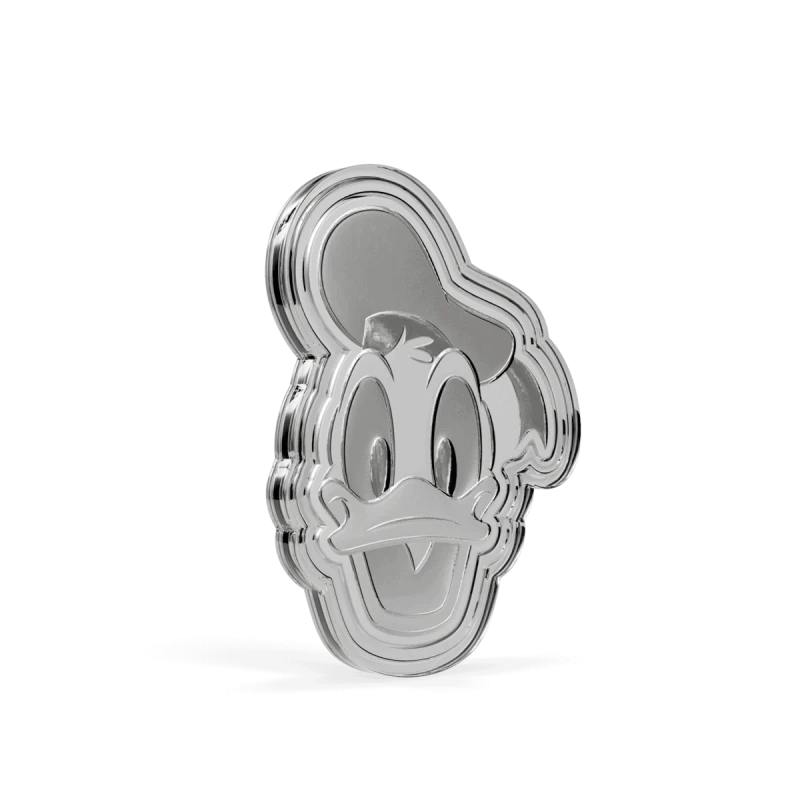 Stříbrná mince Disney Kačer Donald 2026 Proof 1/2 unce Sběratelské mince