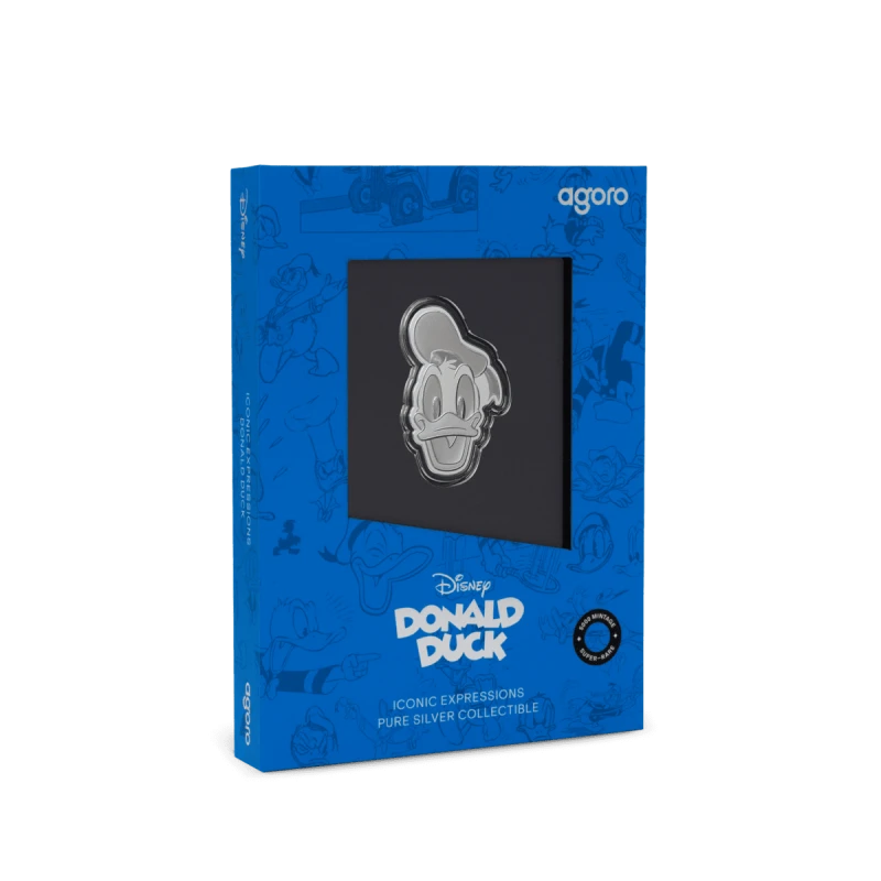 Stříbrná mince Disney Kačer Donald 2026 Proof 1/2 unce Sběratelské mince