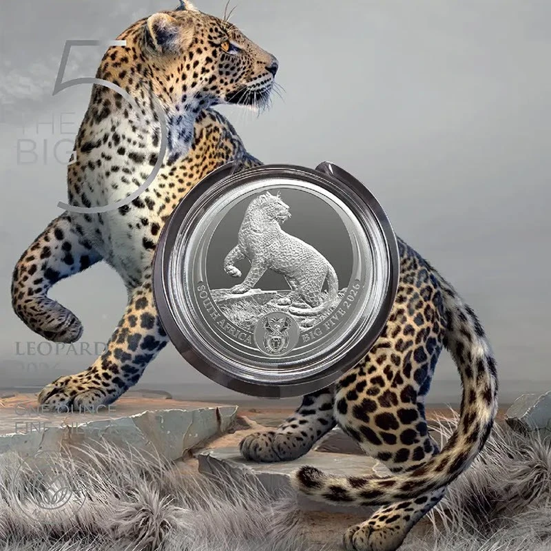 Jihoafrická stříbrná mince Leopard 2026 1 unce Sběratelské mince