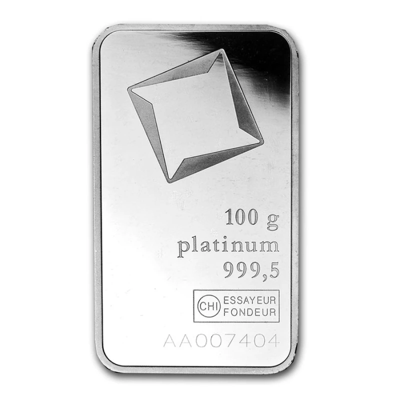Platinový slitek  100 g (0,9995) Investiční slitky